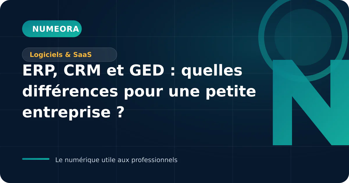 Illustration de l’article « ERP, CRM et GED : quelles différences pour une petite entreprise ? »