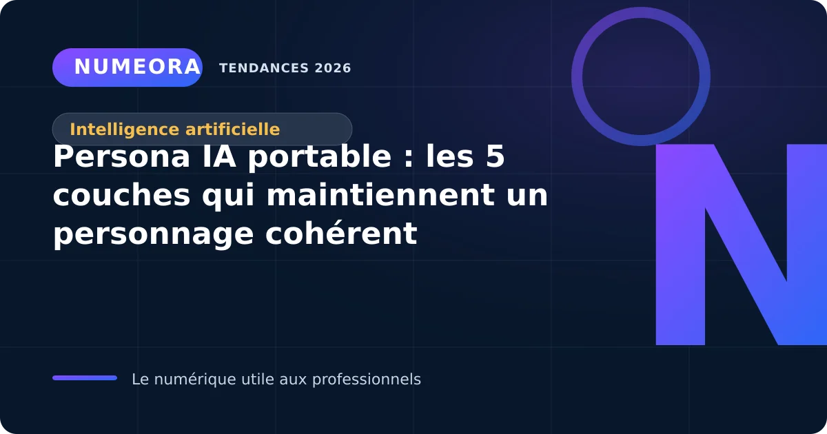 Structure d’un personnage IA avec identité, mémoire, voix et limites
