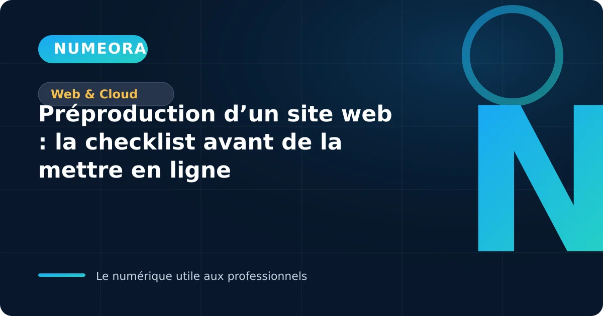 Environnement de préproduction protégé avant la mise en ligne d’un site web
